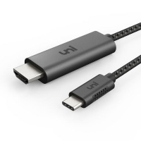 Uni USB-C to HDMI Cable 1.8m - Space Gray Photo