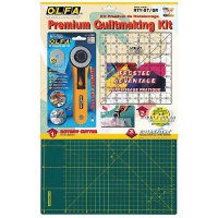 OLFA Quilting Kit with Rotary Cutter&Rule & Mat Photo