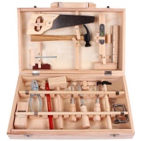 Multifunctional Wooden Toolbox Puzzle Storage Box Set - 16 Piece Photo