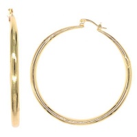 SISTA Jewellery SISTA Extra Large Gold Tapered Hoop Photo