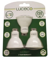 Luceco - GU10 3W Natural White Non-Dimmable LED Lamp - Set Of 3 Photo