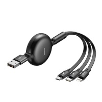 Baseus 1.2m - 3.5A 3in1 Octopus USB Type-A 2.0 to Lightning/Micro/Type-C Photo
