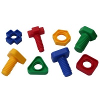 Greenbean Multi-Coloured Nuts & Bolts: 16 Pieces Photo