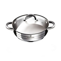 Blaumann 28cm Stainless Steel Shallow Pot - Gourmet Line Photo