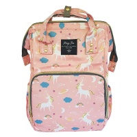 Backpack Nappy Bag - Unicorn Salmon Photo