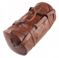 Kingkong Leather Polo Duffel Bag - Brown Photo