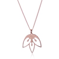 Tulip Flower Necklace - Rose Gold Photo