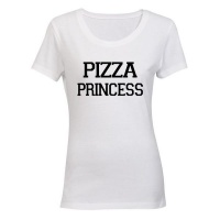 Pizza Princess! - Ladies - T-Shirt - White Photo