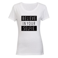 Believe in your Selfie! - Ladies - T-Shirt - White Photo
