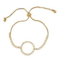 iDesire Gold Circle Cubic Zirconia Bracelet Photo