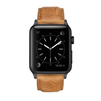 Apple Colton James Leather Strap for Black/Space Grey 38mm Watch - Tan Cellphone Cellphone Photo