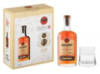 Bacardi - 8 With Glass Pack -1 x 750ml Photo
