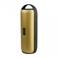 Intopic Gold Cylindrical Shape Multifunctional BT Speaker Photo