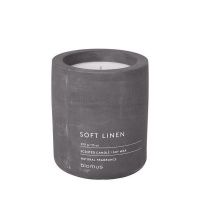blomus Scented Candle in Concrete Container Soft Linen Grey FRAGA Small Photo
