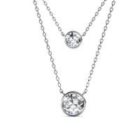 Destiny Rosie Drop Necklace with Swarovski Crystals Photo