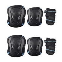 Sports Protective Gear Pads for Kids - Set of 6 - Blue Photo