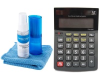 TEXET Business Calculator with GCK Cleaning Kit. Photo