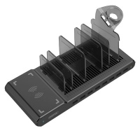 Unitek 96W 8-Port USB Smart Charging Station Wireless Charger Photo