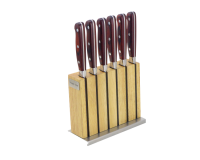 Snappy Chef 7 pieces Professional Steak Knife - Set with Block Photo