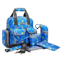 Multifunction Baby Diaper Bag Set - Blue Photo