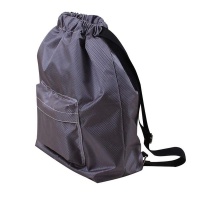 Wet & Dry Separation Drawstring Shoulder Bag - Grey Photo