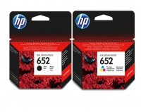 HP 652 Black 652 Tri-Colour Original Ink Cartridge Bundle Photo