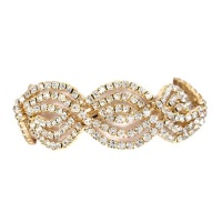 Adoria Gold Diamante Swirl Bracelet Photo