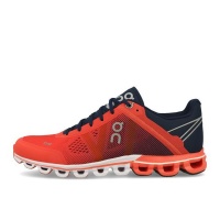 On Womens CloudFlow Neutral Road Running Shoes Crimson Midnight Photo