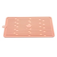Foldable Creative Drain Silicone Drying Pad - Pink Photo
