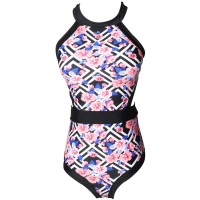 Iconix One Piece Floral Printed Daughter Swimsuit Photo