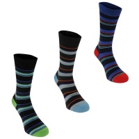 Kangol Men's Formal Sock 3 Pack - Thin Stripe Photo