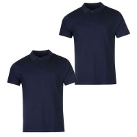 Donnay Men's Two Pack Polo Shirts - Navy Photo