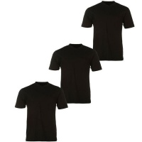 Donnay Men's Three Pack V Neck T-Shirt - Black Photo