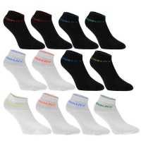 Donnay Men's Quarter Socks 12 Pack - Bright Assorted Photo