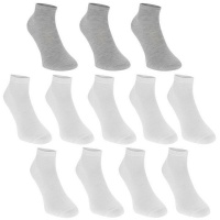 Donnay Juniors Trainer Socks 12 Pack - White Photo