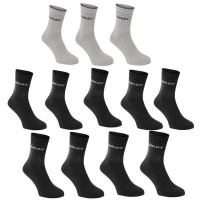 Donnay Men's Crew Socks 12 Pack Plus - Dark Assorted Photo