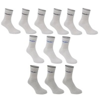 Donnay Men's Crew Socks 12 Pack - White Photo
