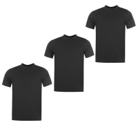 Donnay Men's 3 Pack T Shirts - Black Photo