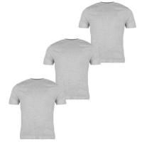 Donnay Men's 3 Pack T Shirts - Grey Marl Photo