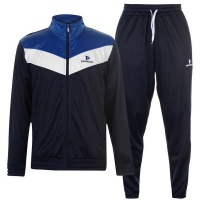 Donnay Men's Poly Tracksuit - Navy White & Royal Blue Photo
