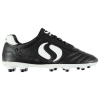 Sondico Juniors Strike FG Football Boots - Black & White Photo