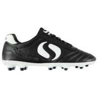 Sondico Child's Strike FG Football Boots - Black & White Photo