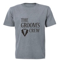 The Groom's Crew! - Adult - Unisex - T-Shirt - Grey Photo