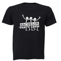 Bachelor Party Crew! - Adult - Unisex - T-Shirt - Black Photo
