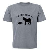 I don't give a... - Adult - Unisex - T-Shirt - Grey Photo