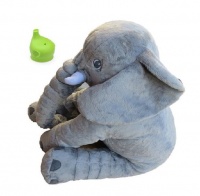 Totland Elephant Baby Pillow - Fluffy Dark Grey Photo