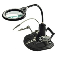 LED Light Helping Hands Magnifier Station Photo
