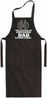 Qtees Africa Awesome Dad Black Apron Photo