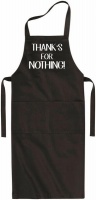 Qtees Africa Thanks for Nothing Black Apron Photo