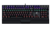 T-Dagger Destroyer RGB Gaming Mechanical Keyboard w/ Wrist Guard - Black Photo